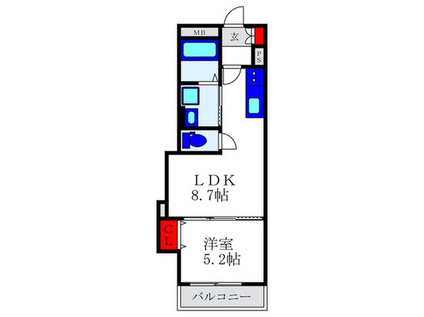 クリエオーレ箕輪の物件間取画像